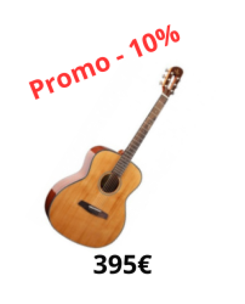 Guitare Folk Prodipe SGA200 Grand Auditorium Table C&egrave;dre Massif